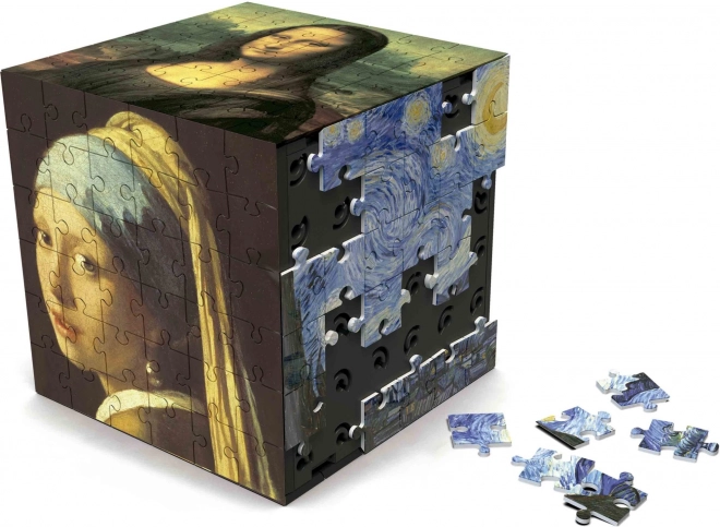 3D művészet puzzle kocka