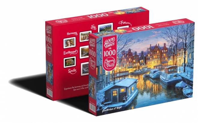 Amsterdam éjszaka puzzle 1000 darabos