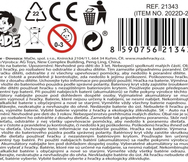 Autó Mentő Világítással és Hanggal