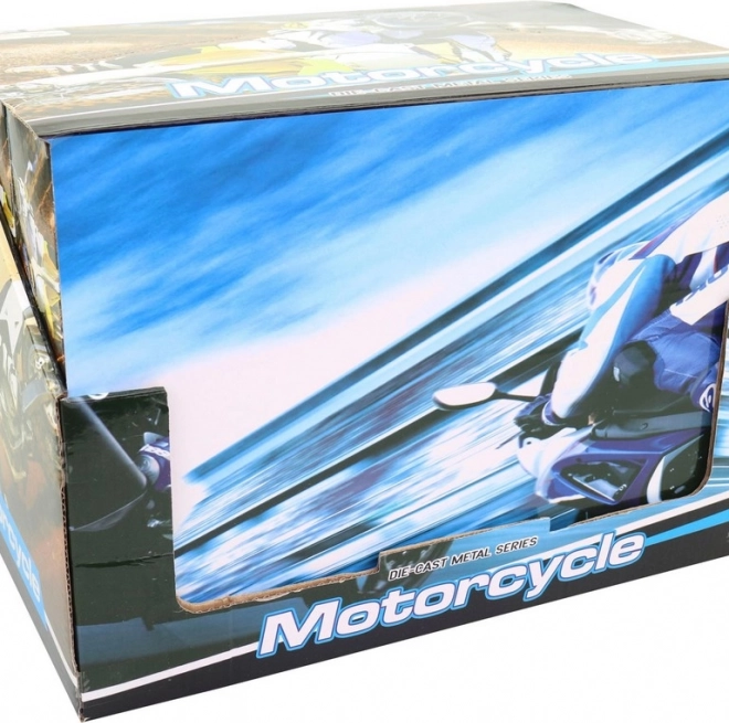 Fém versenymotor 11 cm