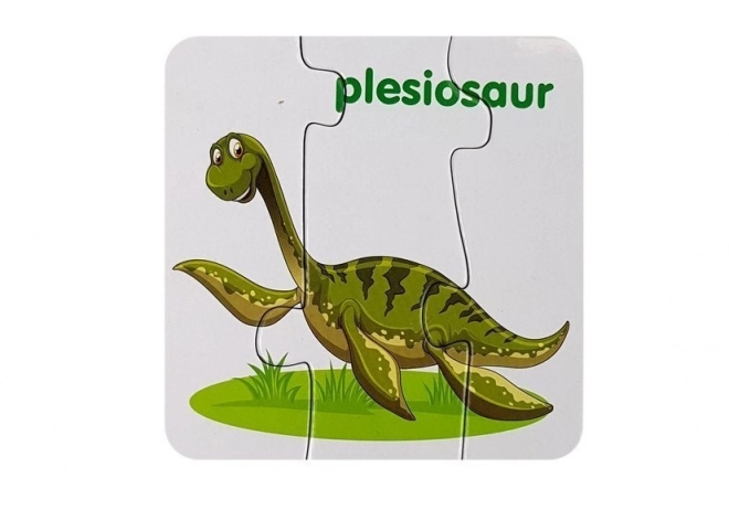 oktató dinoszaurusz puzzle angol nyelven