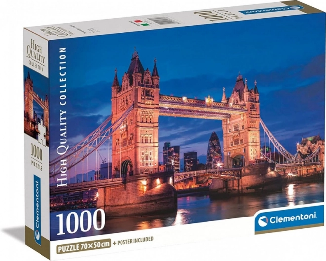 Clementoni puzzle - Tower Bridge éjszaka, 1000 darabos