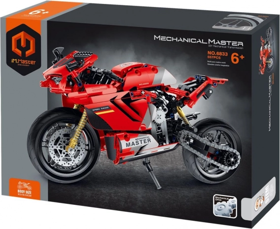 iM.Master motorbicikli építőkészlet, 557 darab, műanyag
