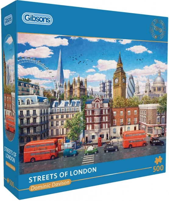 Gibsons londoni utcák 500 darabos puzzle