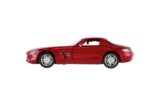 Visszahúzható Mercedes-Benz SLS AMG fémmodell autó