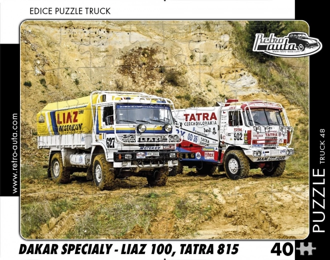 Retro autó puzzle Truck Dakar különleges LIAZ és TATRA