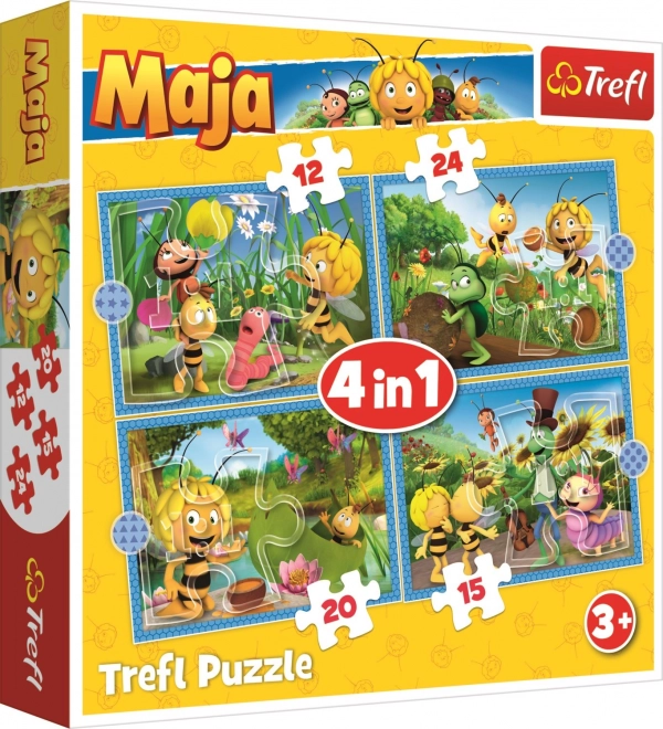 Maja, a méhecske kalandjai TREFL puzzle 4 az 1-ben