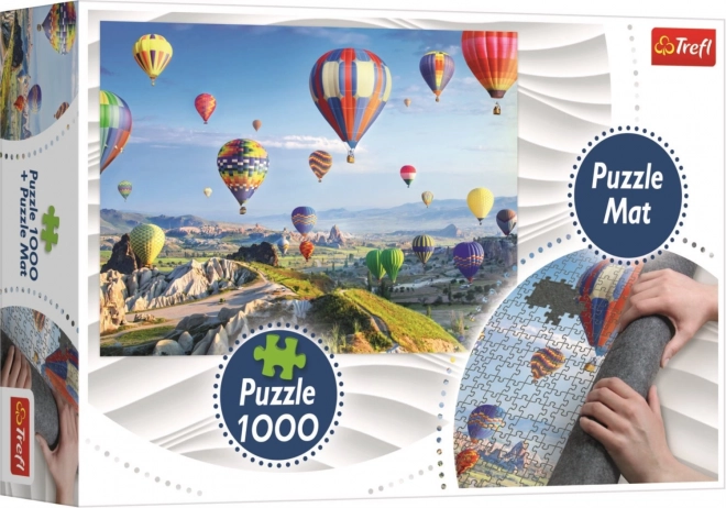 Trefl puzzle léghajók Kappadókia felett 1000 darabbal és puzzle alátét