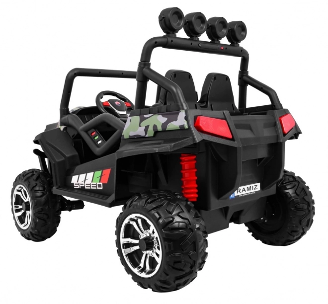 Gyermek terepjáró Grand Buggy 4x4 álcával, LED világítással és MP3 rádióval