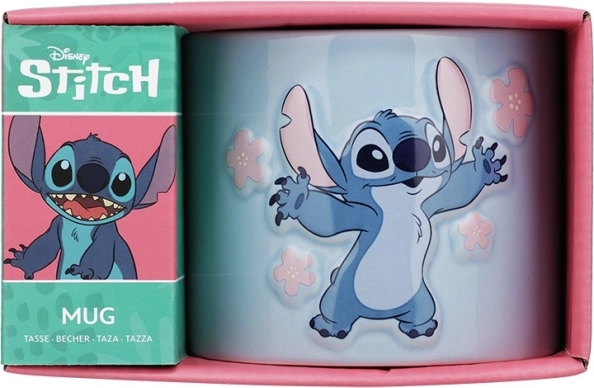 Kerámia bögre Stitch domborított
