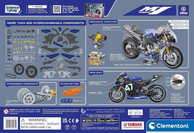 Mechanikai laboratórium: Yamaha motorkamodell készlet