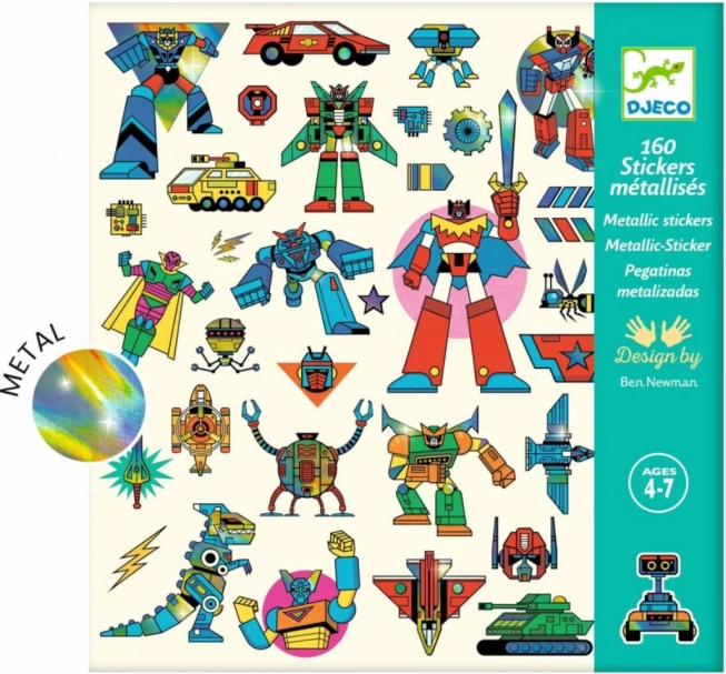 DJECO Fémes Matricák Robotok
