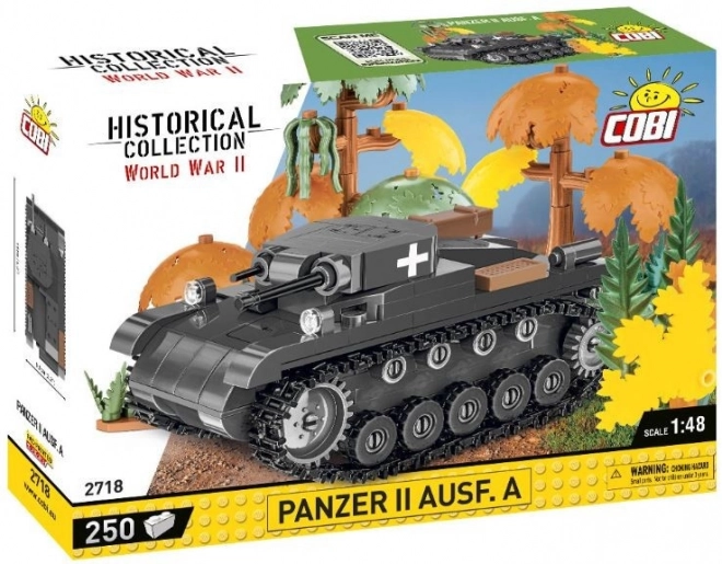 világháborús Panzer II tank építőkészlet