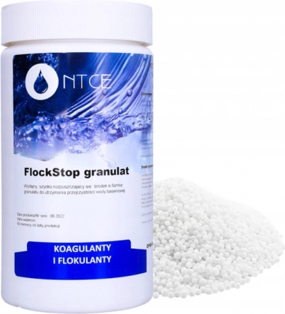 FlockStop granulát a medence vízének koagulációjához 1 kg