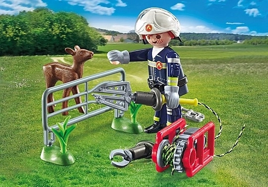 Playmobil állatmentő tűzoltó készlet