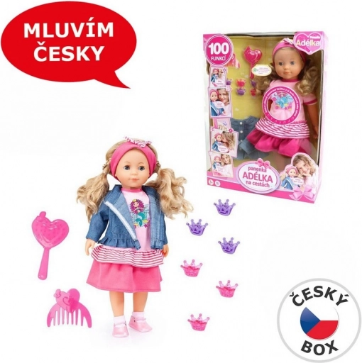 Adélka beszélő baba 42 cm