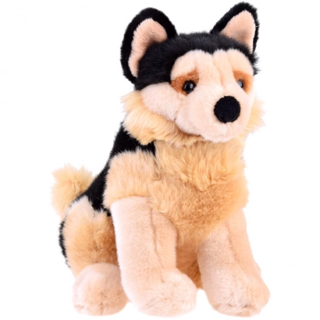 Maskot német juhászkutya ülő 20 cm