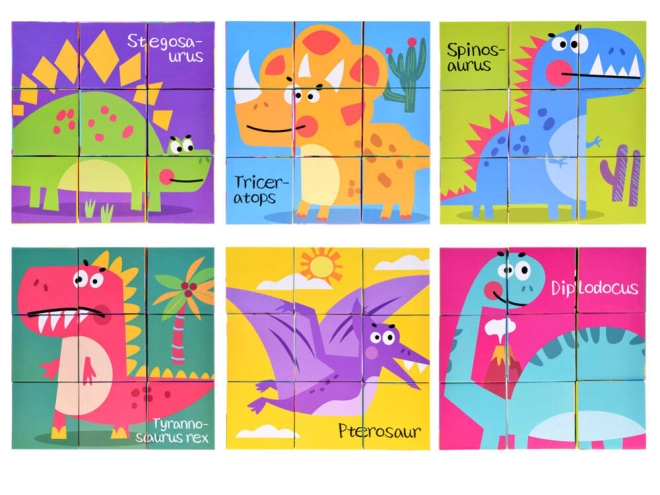 Oktató dino puzzle