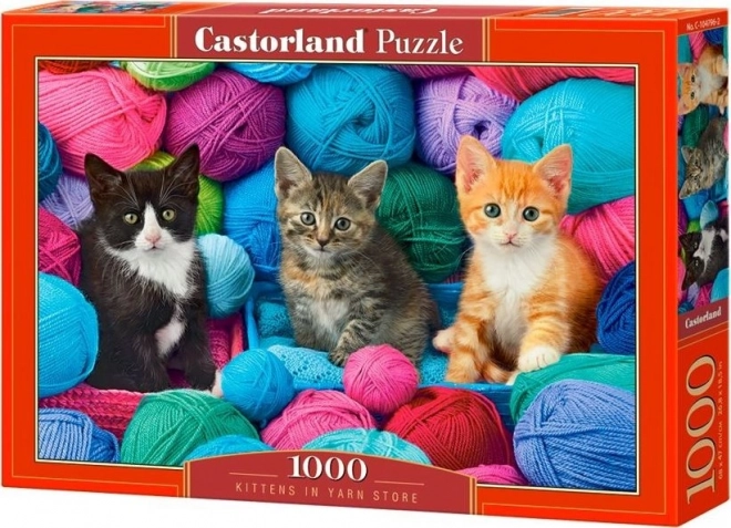 Cicák a fonalbolt puzzle - 1000 darabos