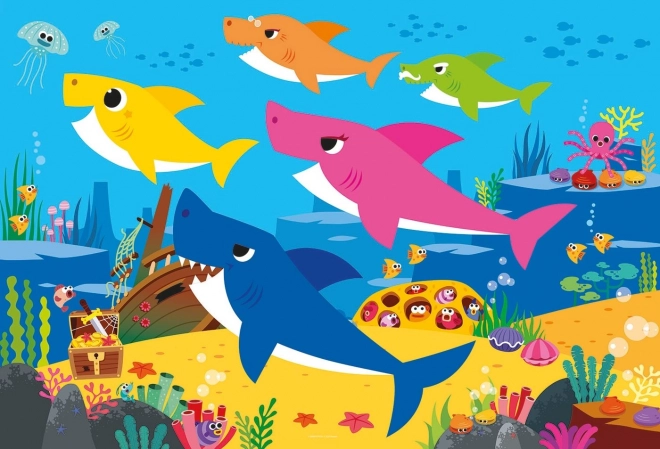 Baby Shark keretpuzzle - 30 darabos