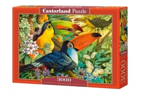 Színes tukánok puzzle 3000 darabos