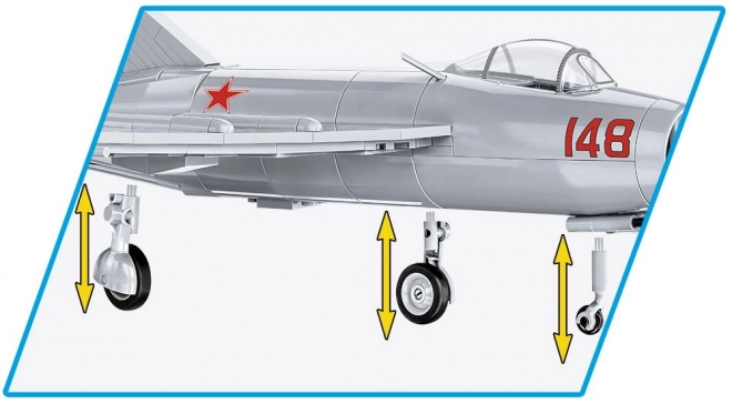 Mig-15 szovjet sugárhajtású vadászgép modell