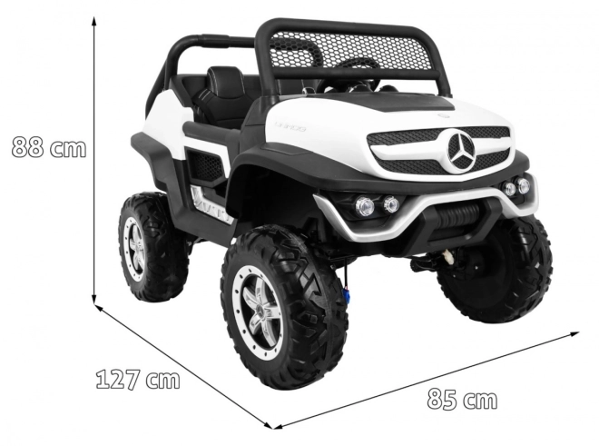 Jármű Mercedes BENZ UNIMOG Fehér