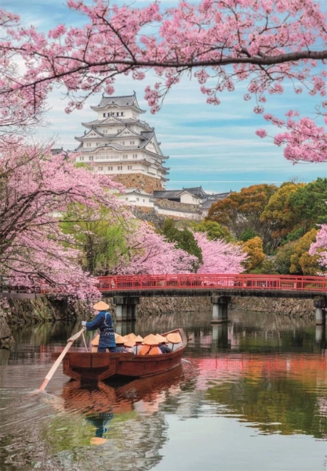 Tavaszi Himeji Kastély Puzzle 1000 darabos - Clementoni