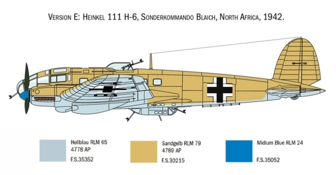 Heinkel He 111H Battle of Britain 80. évforduló műanyag repülőgép modell