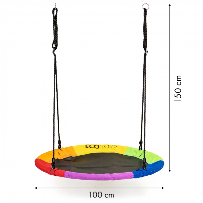 Kerti hinta gólyafészek 100 cm ECOTOYS színes