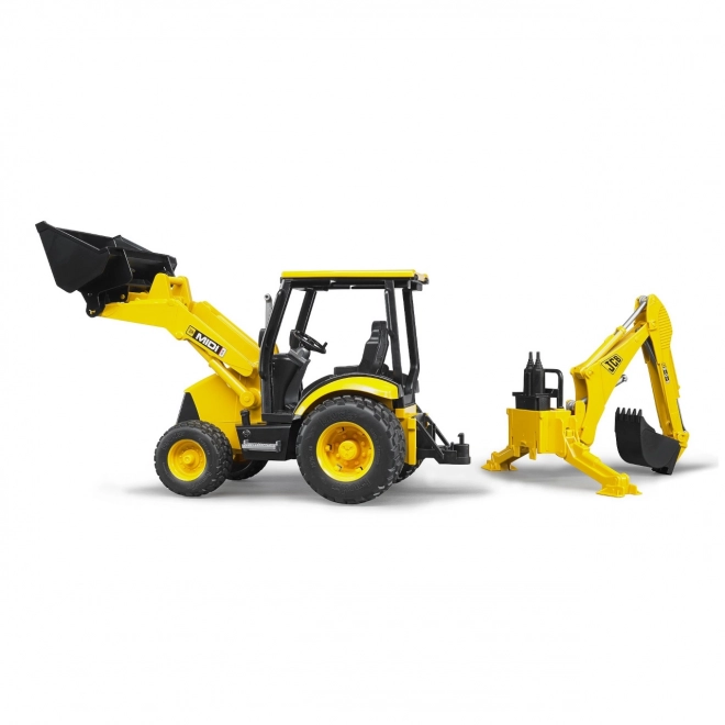 jcb midi traktor homlokrakodóval és kotrógéppel