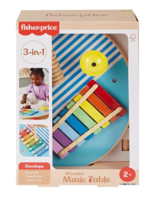 Fisher-Price fa zenélő asztalka