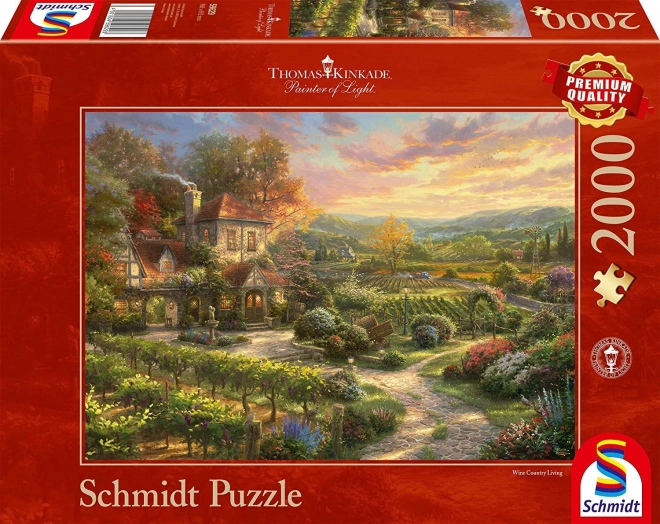 Schmidt puzzle Szőlőskert ház 2000 darabos