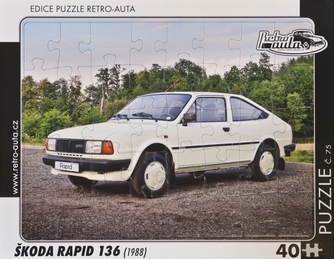 Retro puzzle 1988 Škoda Rapid 136