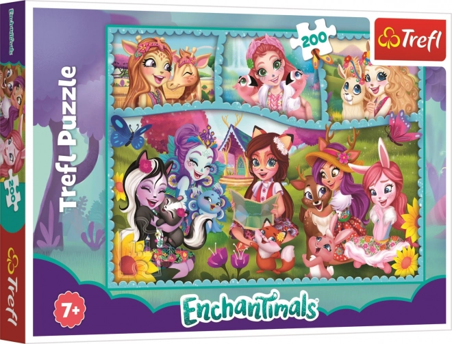 Varázslatos világ Enchantimals 200 darabos puzzle