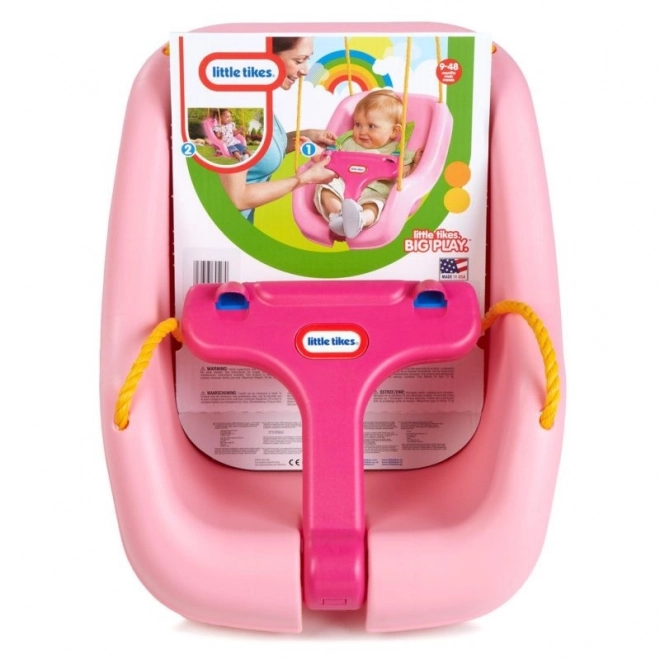 Little Tikes 2 az 1-ben biztonságos hinta rózsaszín