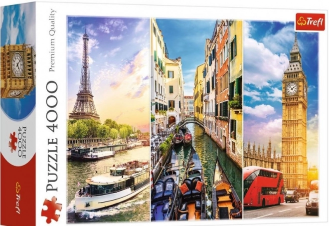 Trefl puzzle európai utazás 4000 darabos