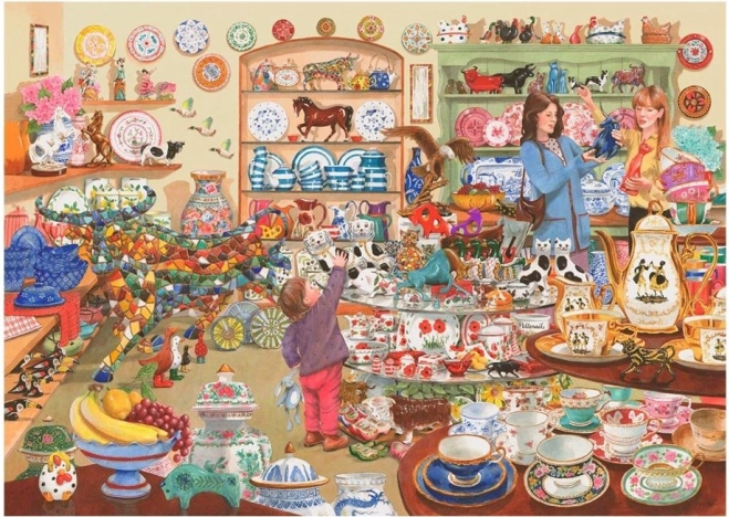 Puzzle Bikák a porcelánboltban 1000 darab