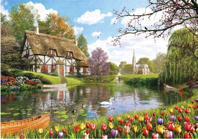 Házikó a tónál 500 darabos puzzle
