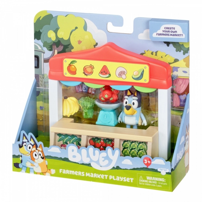 Bluey mini figurák - Élelmiszerbolt készlet