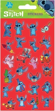 Lilo és Stitch matricák piros, 25 db