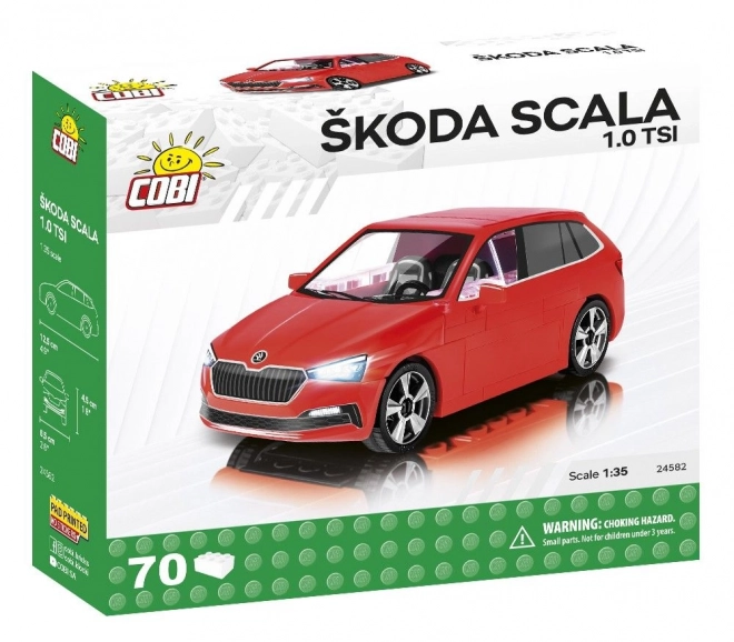 škoda scala építőkészlet 1:35 méretarány