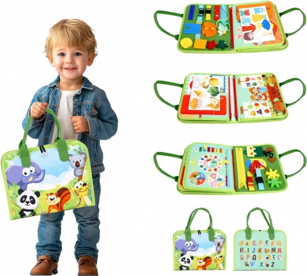 Szenzoros busy könyv Safari 2Kids Toys