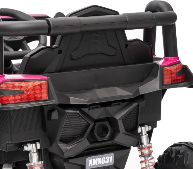 Gyermek elektromos autó Buggy Madman UTV-MX rózsaszín