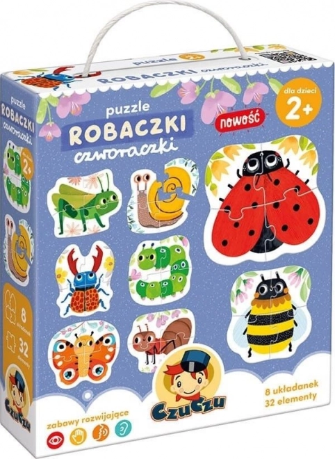 Robaczki czworaczki puzzle gyerekeknek