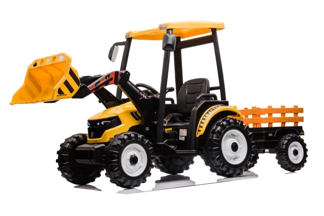 Gyerek traktor sárga pótkocsival