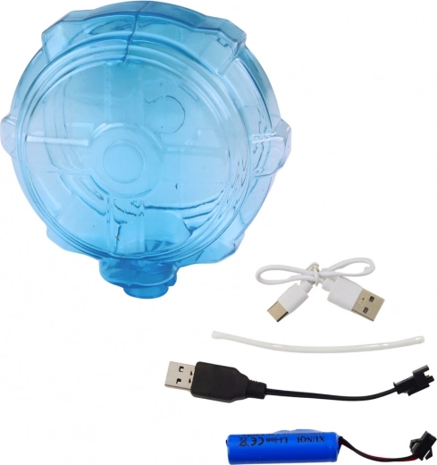 Tölthető akkumulátor és USB‑kábel a csomagban