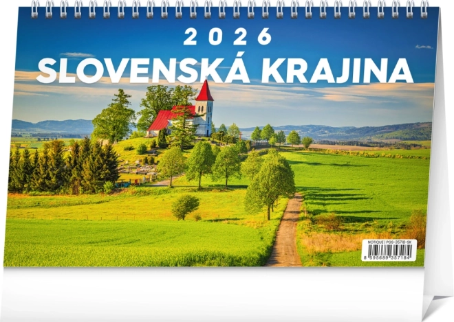 Asztali naptár Szlovák táj 2026