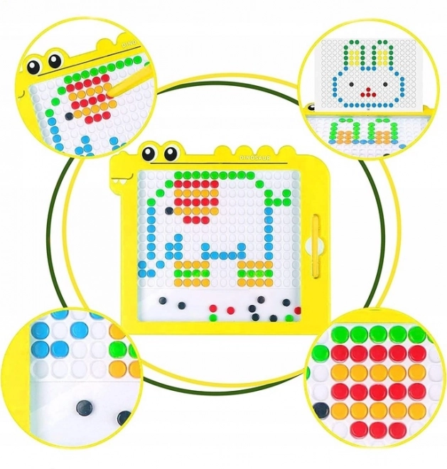 Woopie mágneses tábla gyerekeknek Montessori MagPad dinoszaurusz