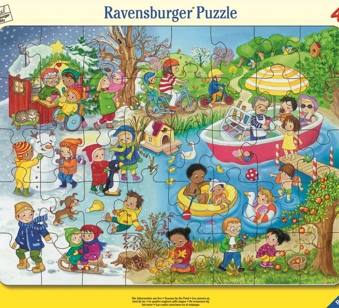 Ravensburger puzzle Négy évszak a víznél 30 darab